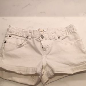 Peek girls white denim shorts
